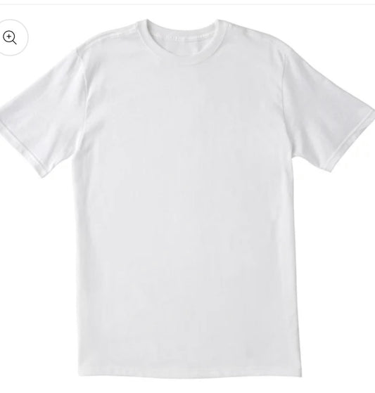 Bright White Short Sleeve Crew Neck Tee